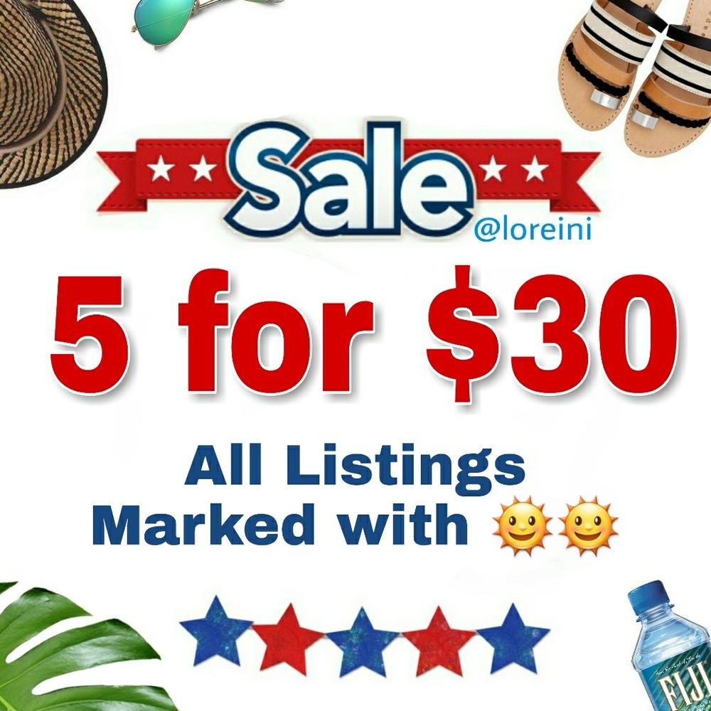 5 for $30 Summer Sale!